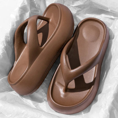 Popular Chunky Platform Clip Toe Sandals 2026 Women New Thick Bottom Slip On Silppers EVA Anti-odorant Sandalias De Mujer 5cm