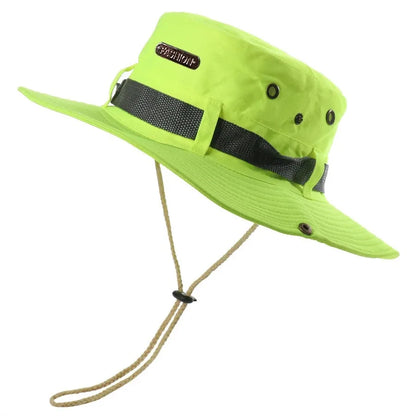 Wide Brim Outdoor Bucket Hat – UV Protection Fishing & Hiking Sun Hat