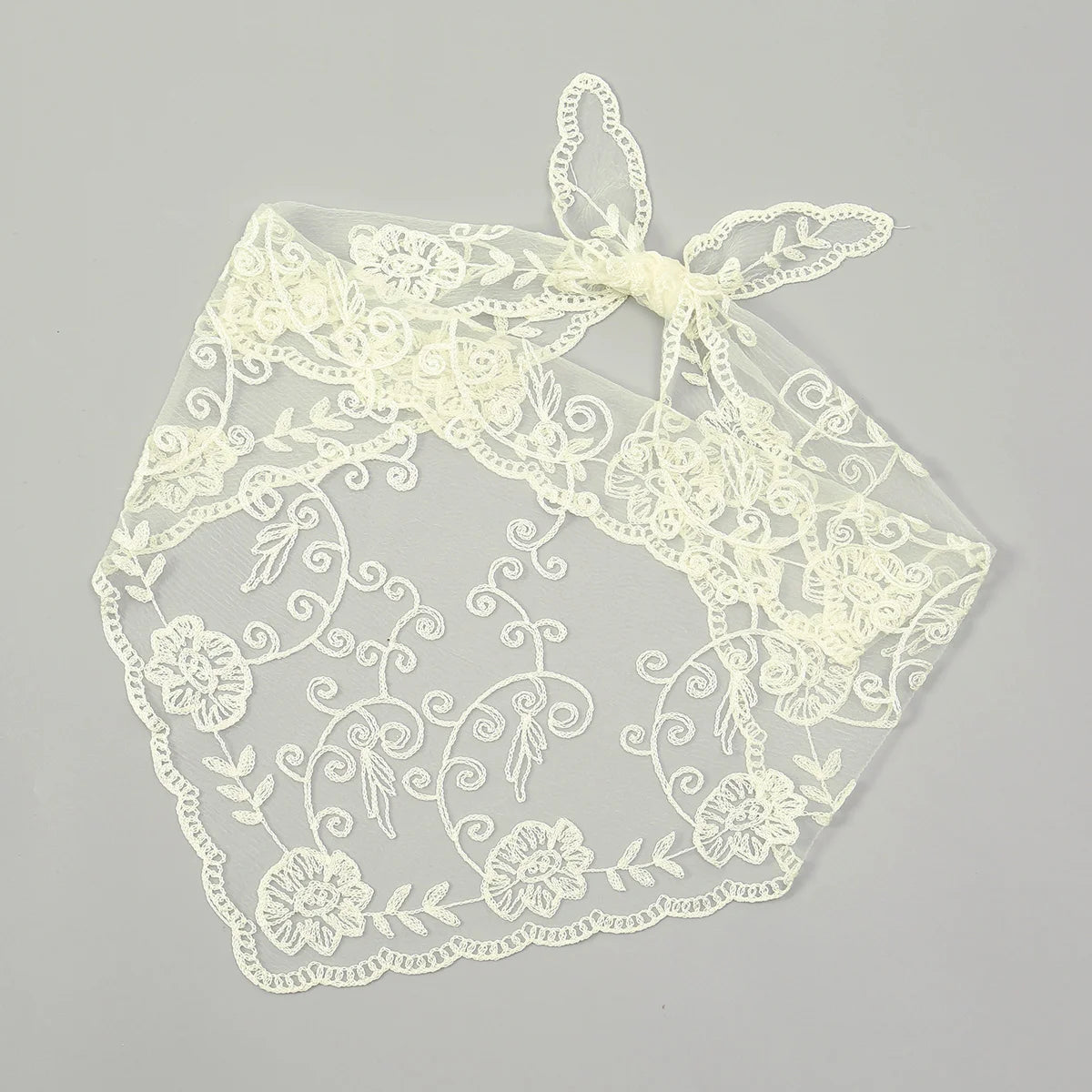 Fashion Ins Lace Hair Scarf Women Retro Triangle Hair Bands Vintage Triangular Headscarf Girls Elegant Headwear Hair Accessories