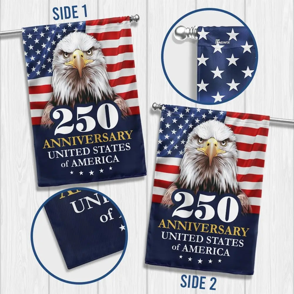 American Flag-250 Anniversary 1776 2026 United States Of America Patriotic Eagle 4th Of July Flag