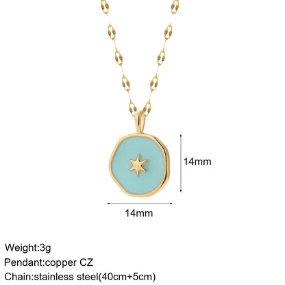 Gold Charm Pendant Necklace Collection – Celestial Eye Heart Sun Moon Layered Necklaces for Women