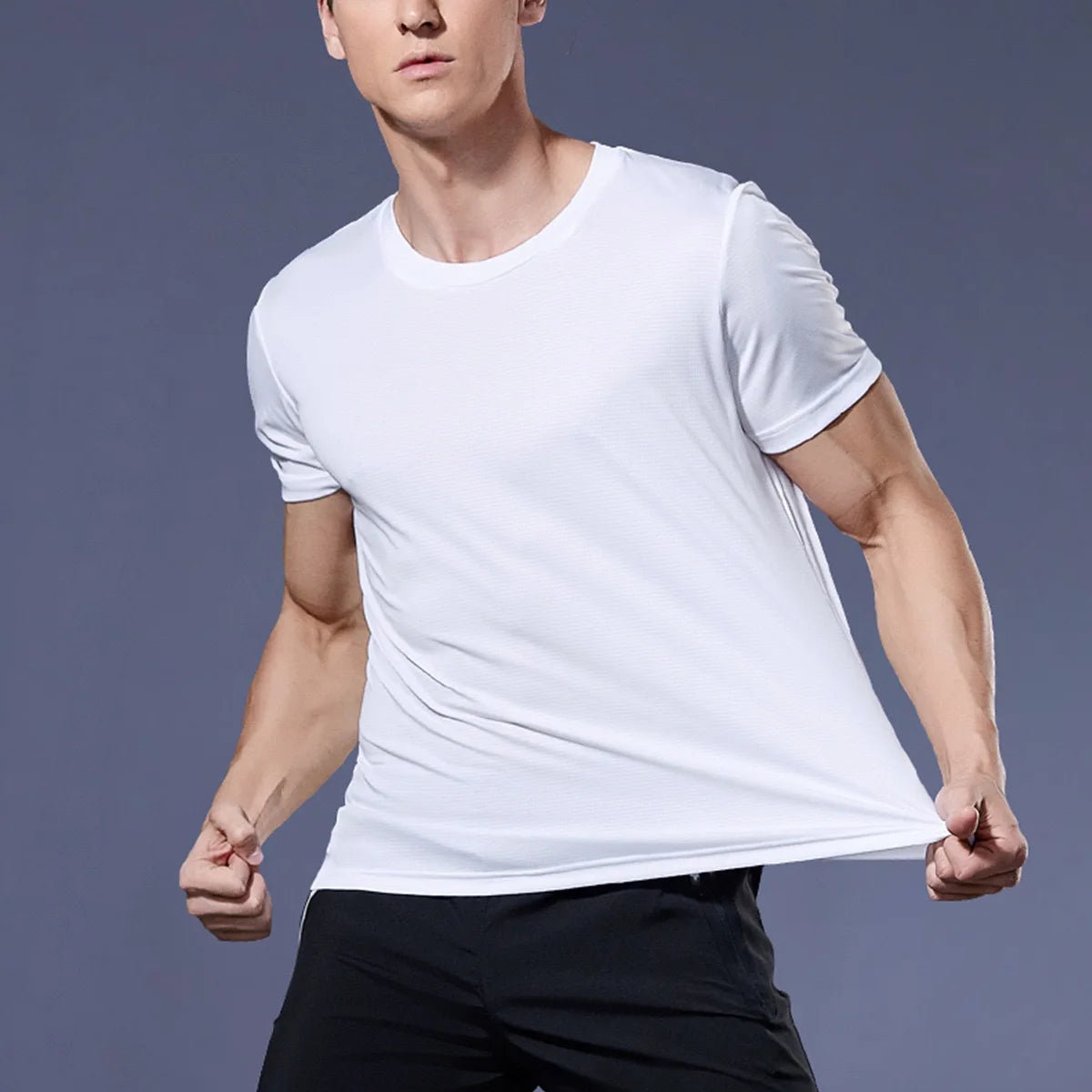 Men’s Quick Dry Athletic T-Shirt – Breathable Fitness Gym Tee for Running, Workout & Sportswear