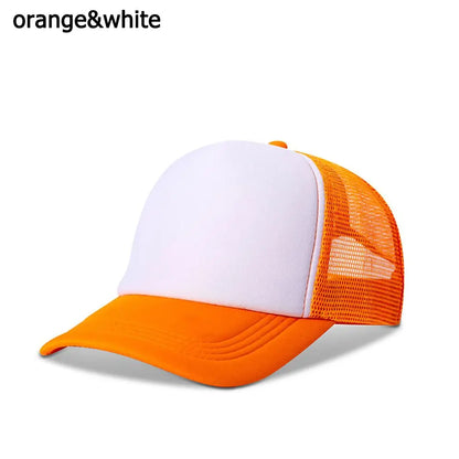 Blank Trucker Hat – Adjustable Mesh Baseball Cap for Men & Women