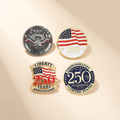 Limited Edition Patriot Pin – American Independence 250 Years Commemorative Enamel Brooch Badge Gift