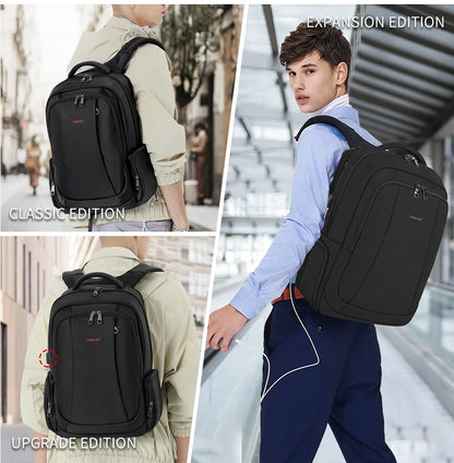 TIGERNU Laptop Backpack for Men – Waterproof Business Travel Backpack