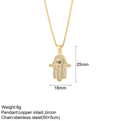 Gold Charm Pendant Necklace Collection – Celestial Eye Heart Sun Moon Layered Necklaces for Women