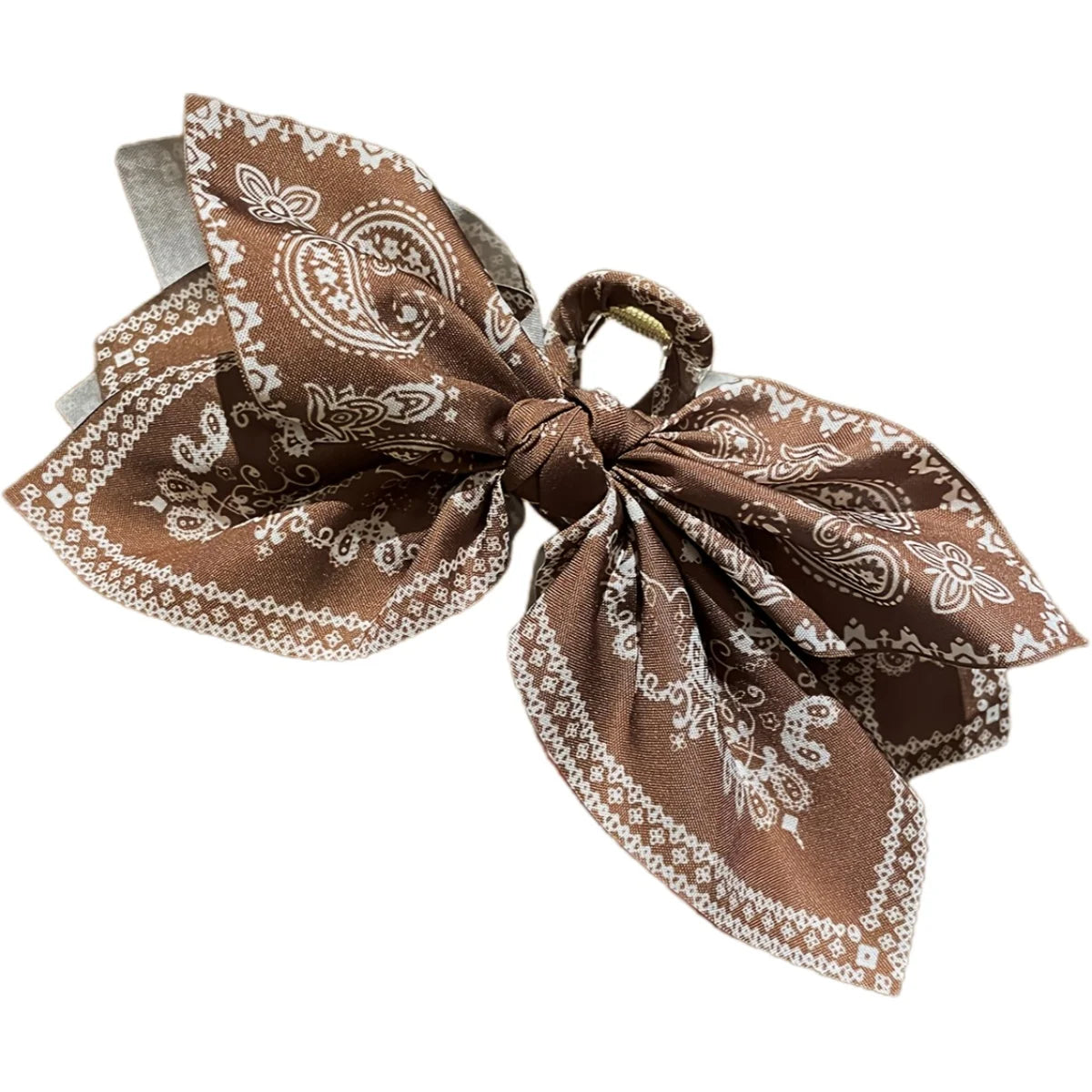 Vintage Lace Bow Hair Claw Clip – Elegant Floral Ribbon Updo Clip for Women