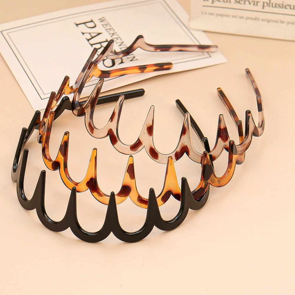 Wave Metal Headband – Vintage Zigzag Hair Hoop for Women Trendy Hair Accessory