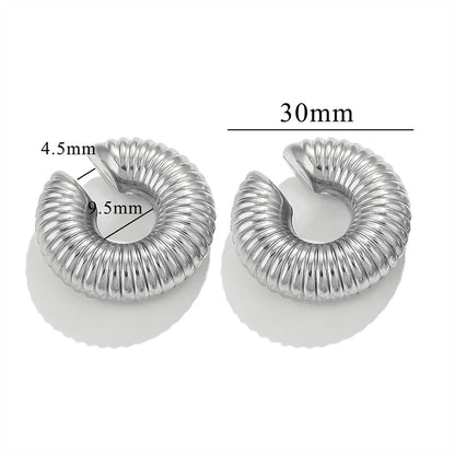 Chunky Hoop Earrings – Gold & Silver Statement Earrings
