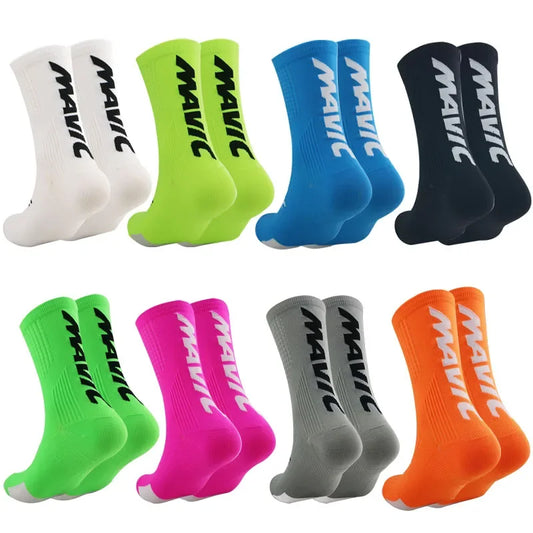Compression Sports Crew Socks – Breathable Athletic Training Socks