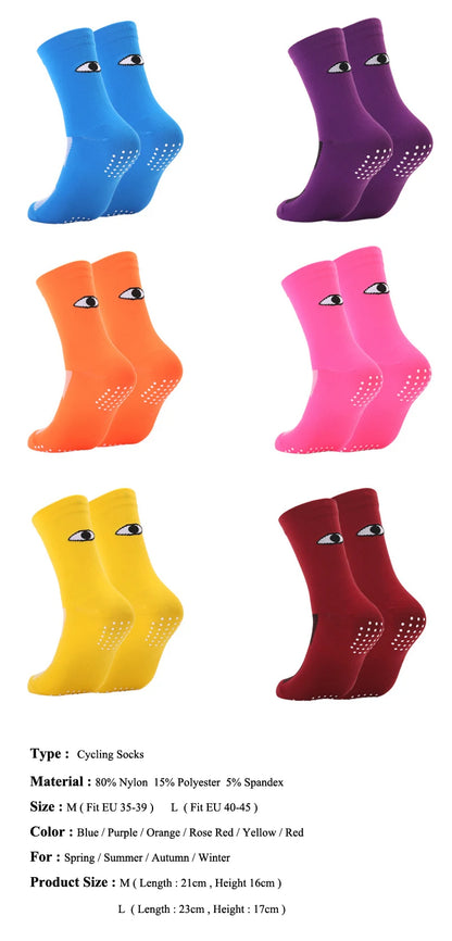 Anti Slip Grip Sports Socks – Athletic Crew Socks for Soccer & Training