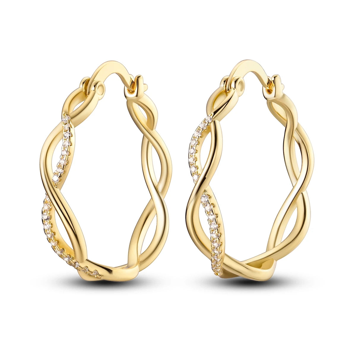 925 Sterling Silver Hoop Earrings – Minimalist Layered Huggie Earrings for Women