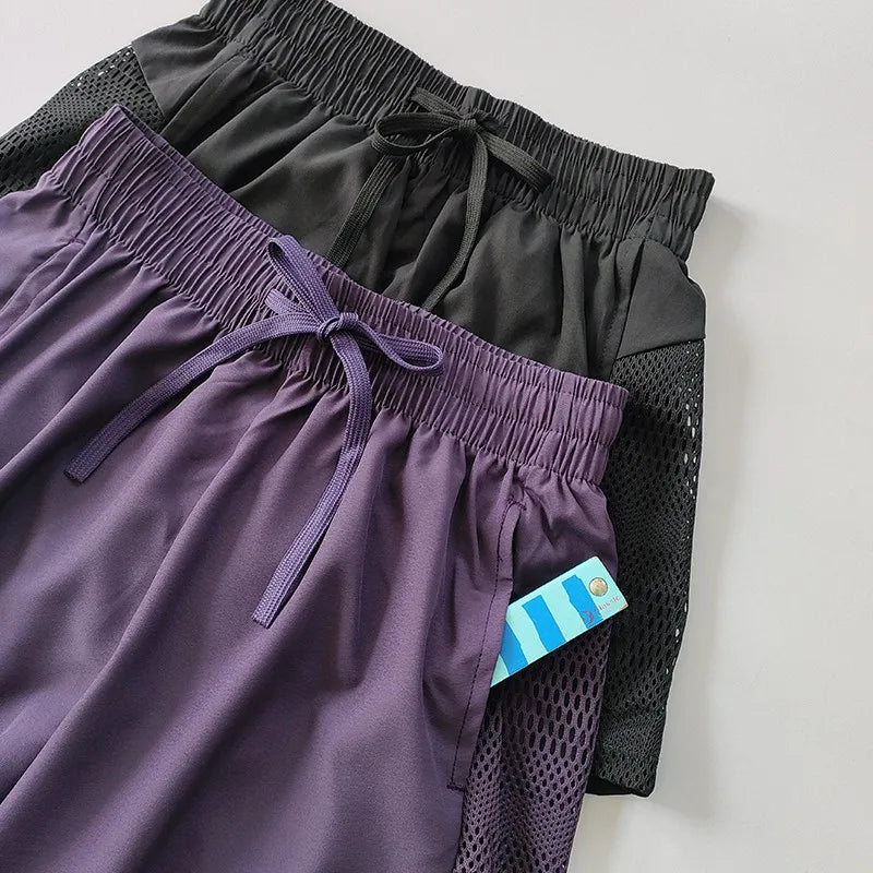 Women’s Quick Dry Running Shorts – Lightweight Athletic Workout Shorts with Mesh Panels for Fitness & Yoga