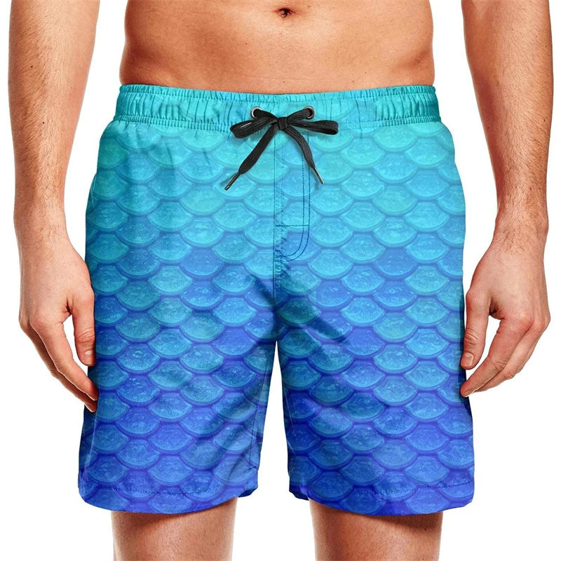 Men’s Quick Dry Swim Trunks – Summer Beach Shorts with Pockets