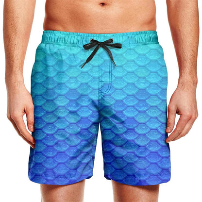 Men’s Quick Dry Swim Trunks – Summer Beach Shorts with Pockets