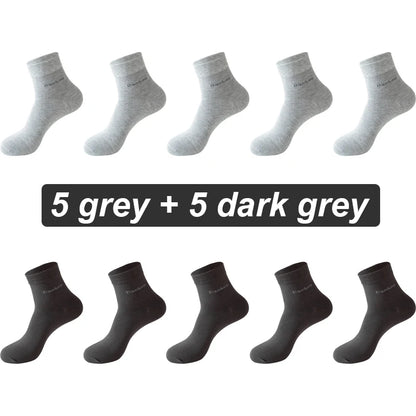 Bamboo Fiber Crew Socks – Soft Breathable Casual Dress Socks for Men & Women