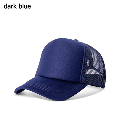 Blank Trucker Hat – Adjustable Mesh Baseball Cap for Men & Women