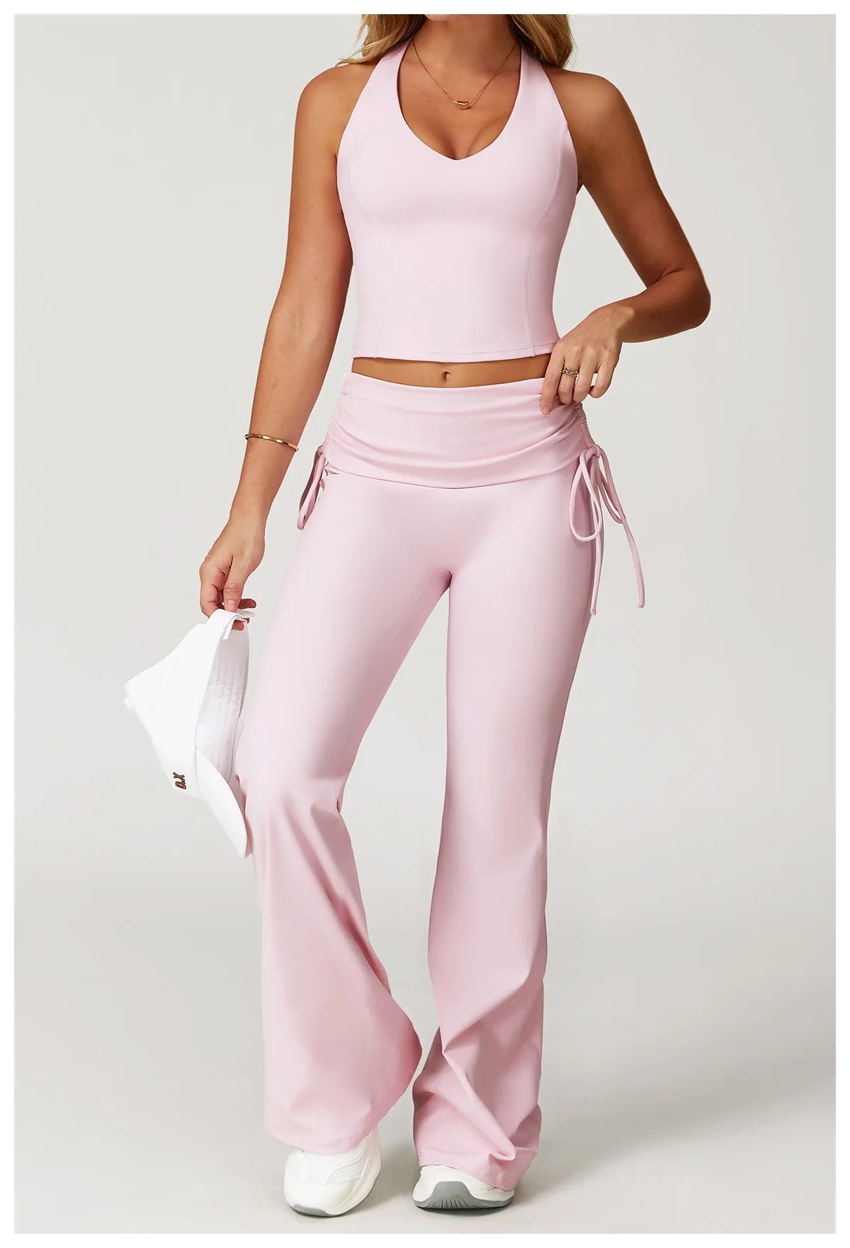 Women Yoga Set 2 Piece Workout Outfit High Waist Leggings Sports Bra Gym Wear