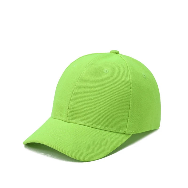 Solid Color Baseball Cap – Casual Adjustable Sports Hat