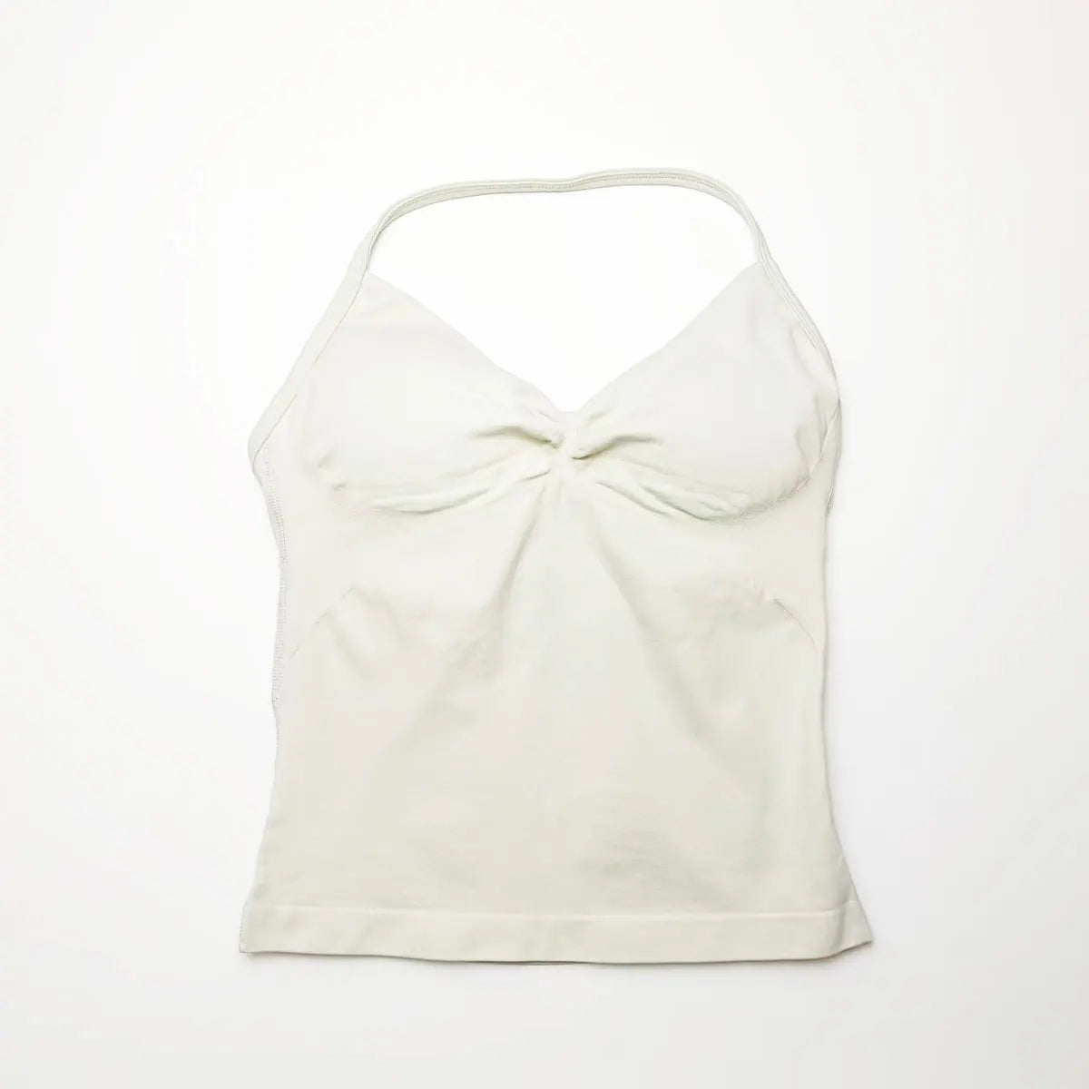 Pink Halter Neck Ruched Active Tank Top