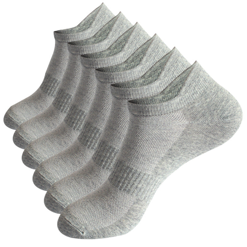 Men’s Low Cut Ankle Socks – Breathable Cotton No Show Socks Pack