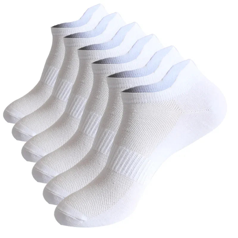 Men’s Low Cut Ankle Socks – Breathable Cotton No Show Socks Pack