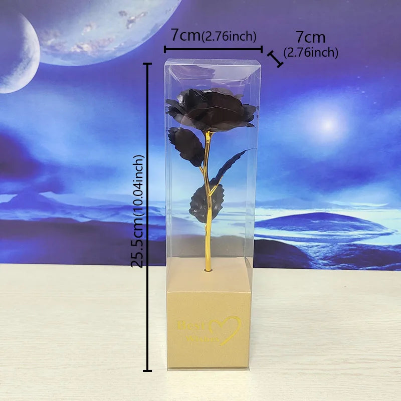 Galaxy Rose Eternal 24K Gold Foil Flower | Romantic Valentine's Day Gift