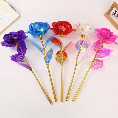 Galaxy Rose Eternal 24K Gold Foil Flower | Romantic Valentine's Day Gift