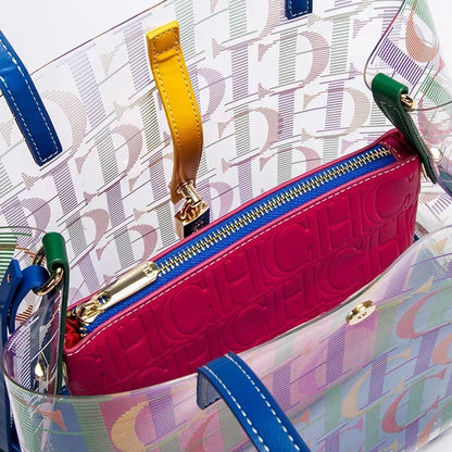 Colorful Transparent Tote Bag – Women’s Fashion Shoulder & Crossbody Bag