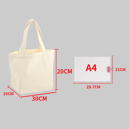 Blank Canvas Tote Bags – Reusable Cotton Shopping Bags for DIY Printing & Everyday Use