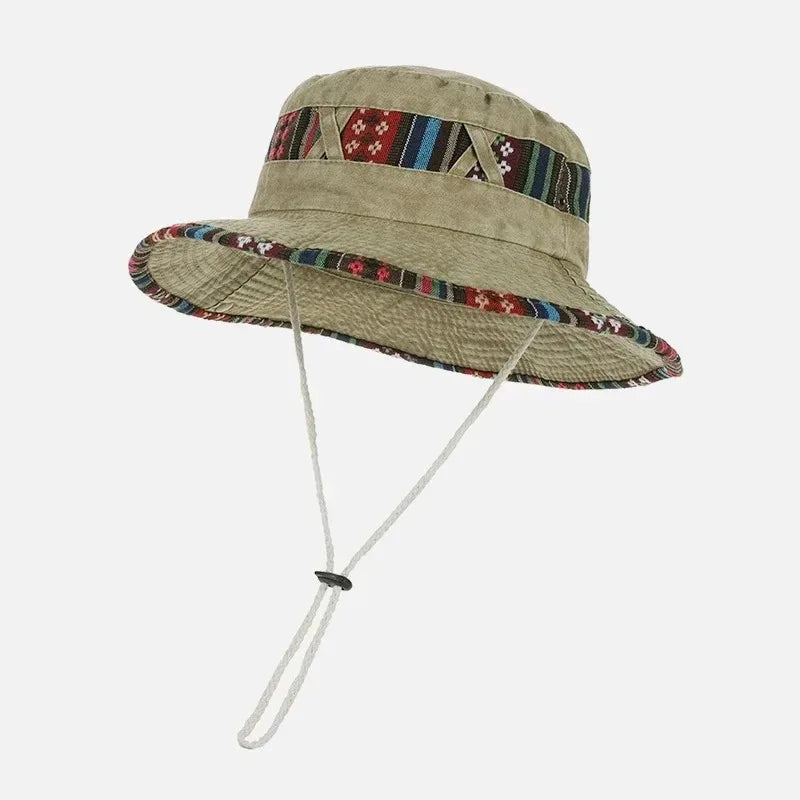 Wide Brim Outdoor Bucket Hat – UV Protection Fishing & Hiking Sun Hat