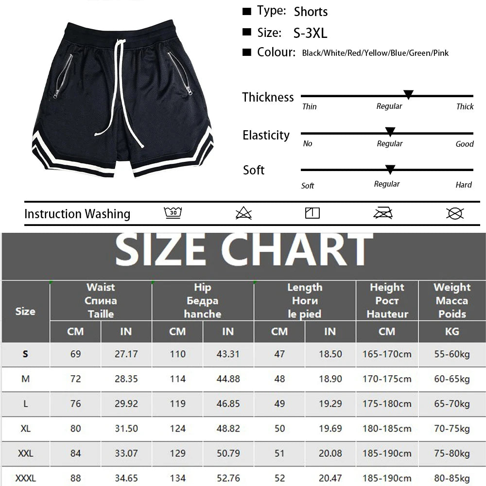 Men’s Chicago Basketball Shorts – Retro Athletic Mesh Shorts Casual Streetwear Sports Shorts for Men