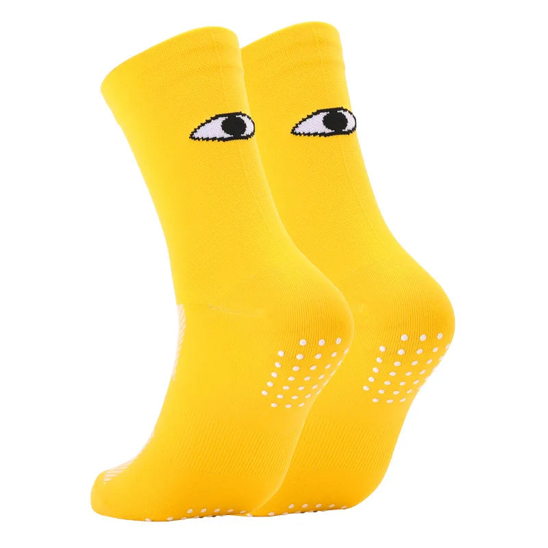 Anti Slip Grip Sports Socks – Athletic Crew Socks for Soccer & Training
