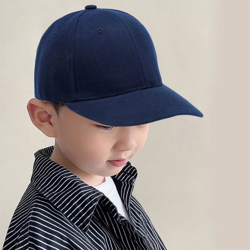 Solid Color Baseball Cap – Casual Adjustable Sports Hat