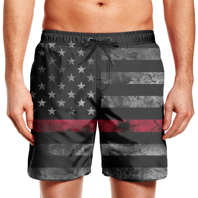Men’s Quick Dry Swim Trunks – Summer Beach Shorts with Pockets