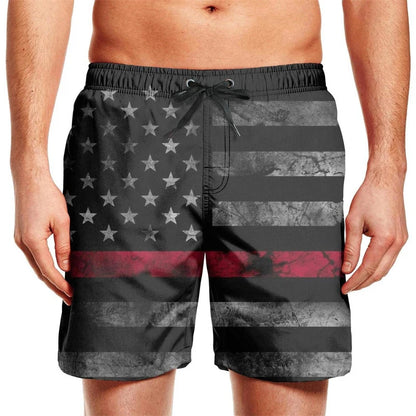 Men’s Quick Dry Swim Trunks – Summer Beach Shorts with Pockets