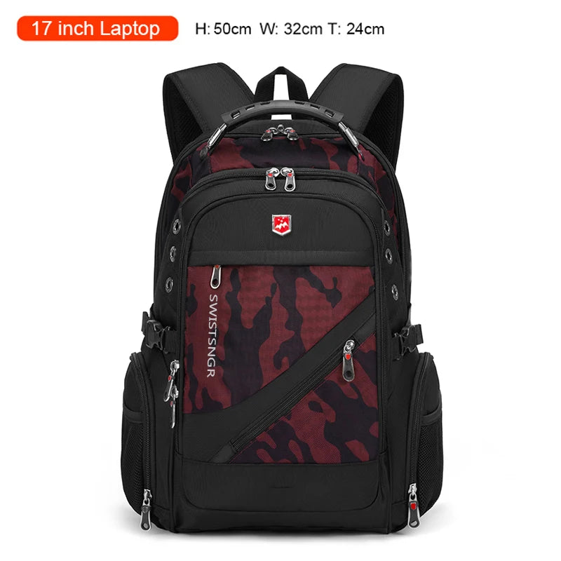 SWISSTSNGR Waterproof Backpack – Casual Laptop & College Bag