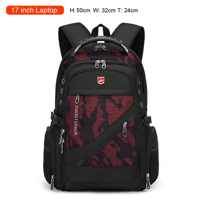 SWISSTSNGR Waterproof Backpack – Casual Laptop & College Bag