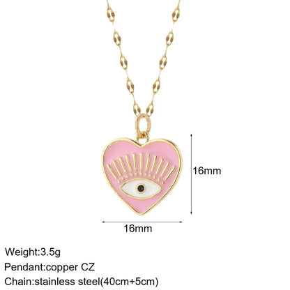Gold Charm Pendant Necklace Collection – Celestial Eye Heart Sun Moon Layered Necklaces for Women