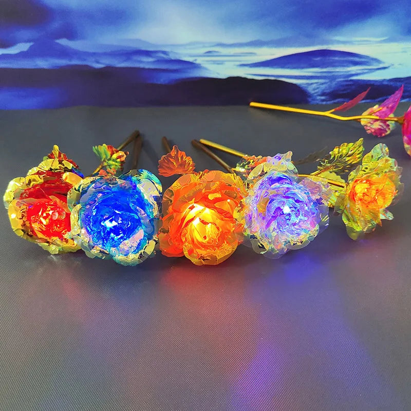 Galaxy Rose Eternal 24K Gold Foil Flower | Romantic Valentine's Day Gift