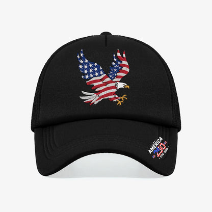 USA Eagle Print Baseball Cap – Adjustable Patriotic Hat