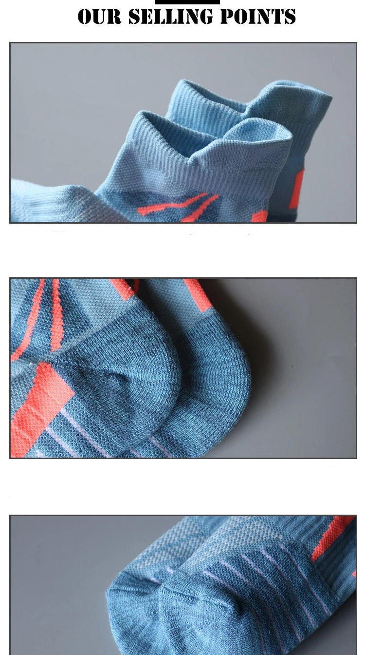 Performance Running Ankle Socks – Breathable Athletic Sports Socks