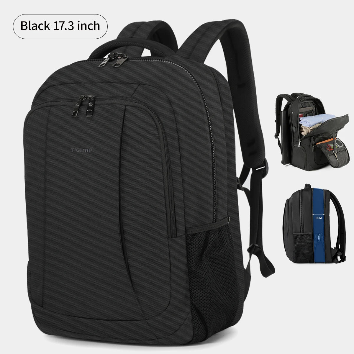 TIGERNU Laptop Backpack for Men – Waterproof Business Travel Backpack