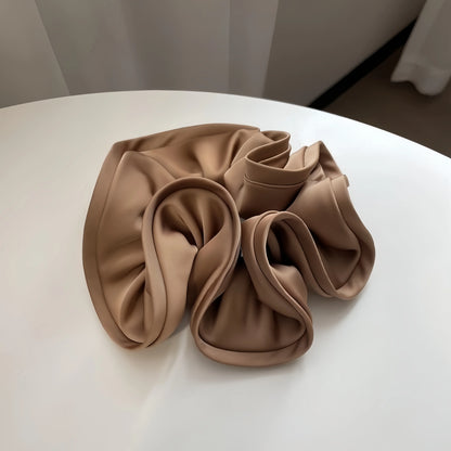 Oversized Satin Scrunchies – Large Soft Hair Ties for Women