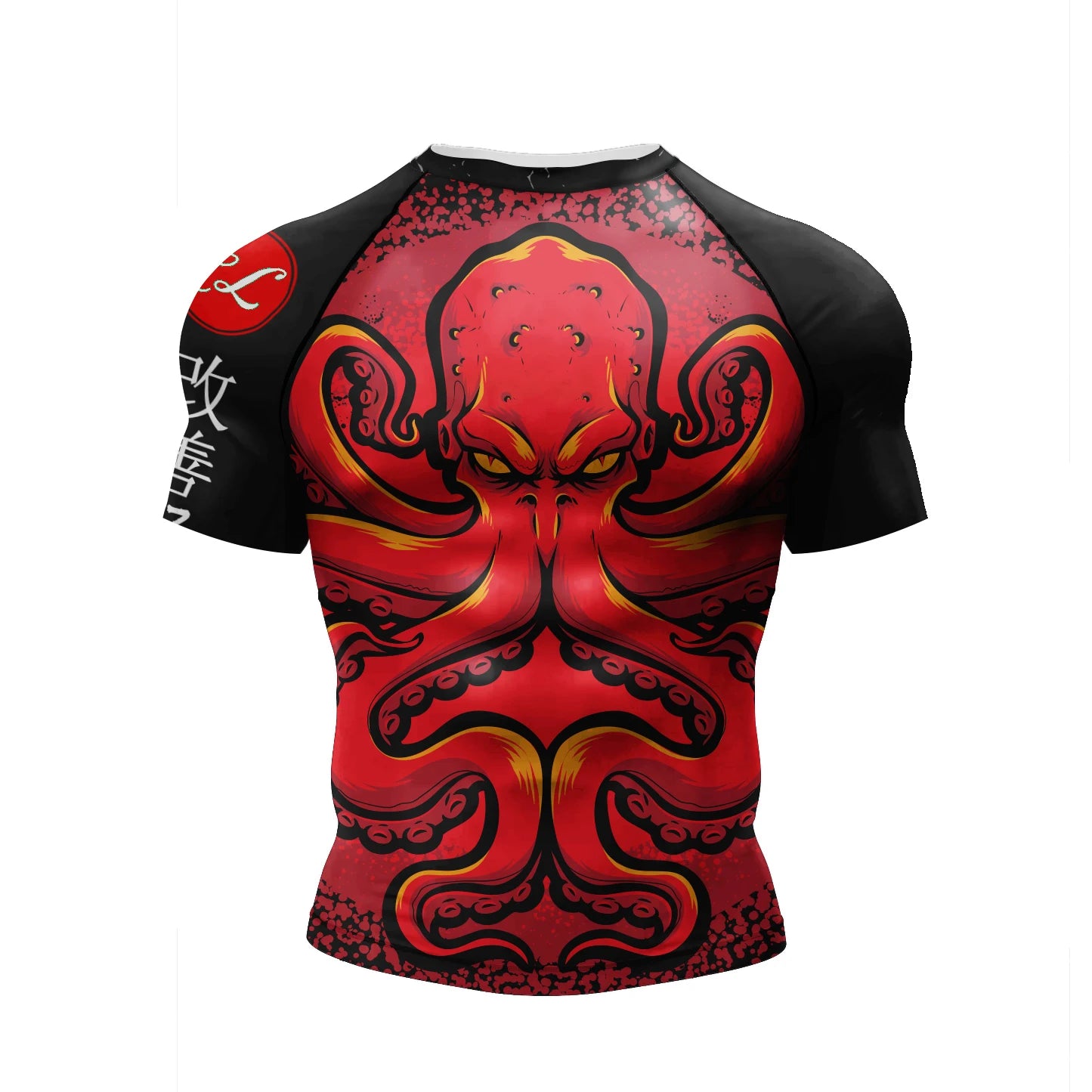Pink BJJ Rash Guard Men Short Sleeve Jiu Jitsu Compression Training Shirt