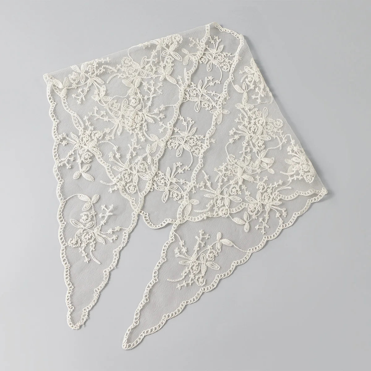 Fashion Ins Lace Hair Scarf Women Retro Triangle Hair Bands Vintage Triangular Headscarf Girls Elegant Headwear Hair Accessories