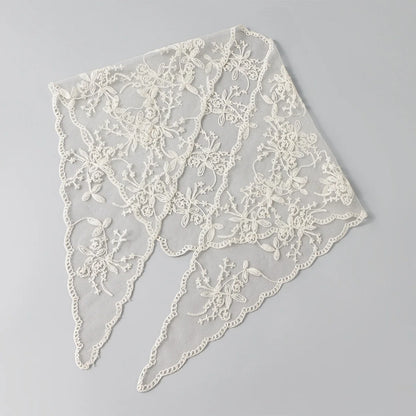 Fashion Ins Lace Hair Scarf Women Retro Triangle Hair Bands Vintage Triangular Headscarf Girls Elegant Headwear Hair Accessories