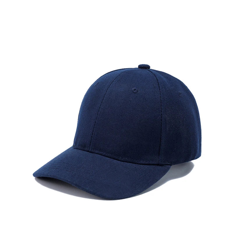 Solid Color Baseball Cap – Casual Adjustable Sports Hat