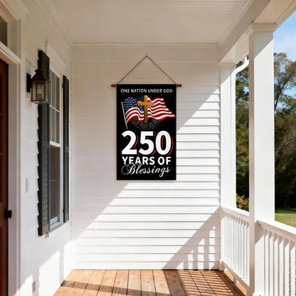 250th Anniversary USA Garden Flag 12x18 Inch 1776-2026 America 4th of July Decorations Flag Outdoor Banner Double Sided