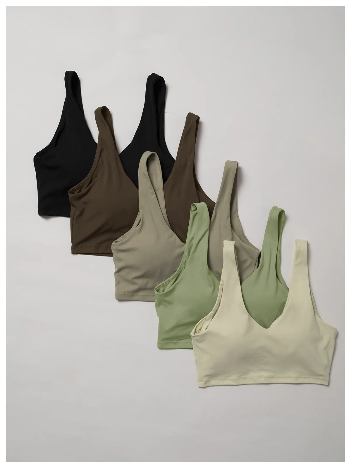 Sage Green Long Sleeve Crop Top & Flare Leggings Set